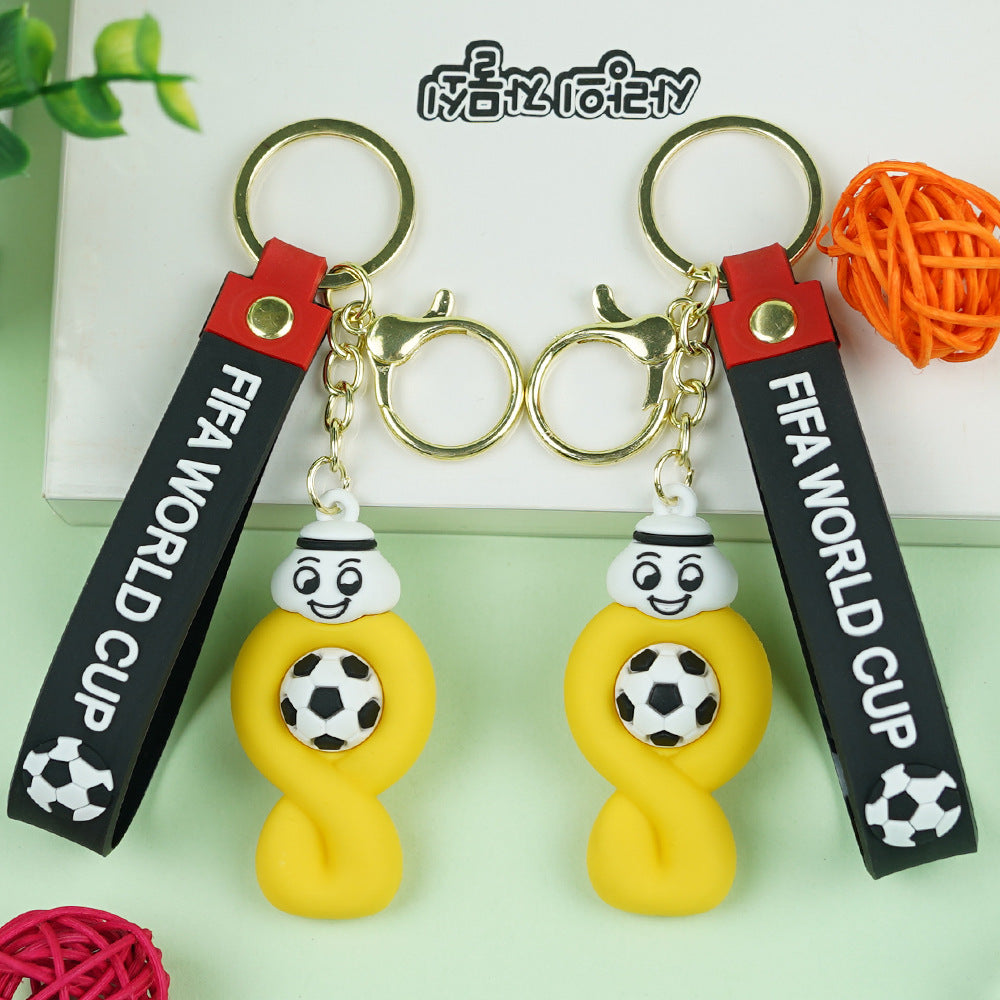 Wholesale World Cup character keychain