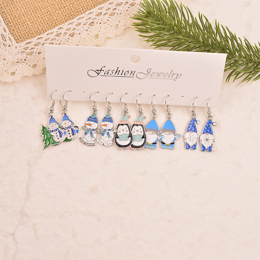 Wholesale Winter Penguin Snowman  Earrings