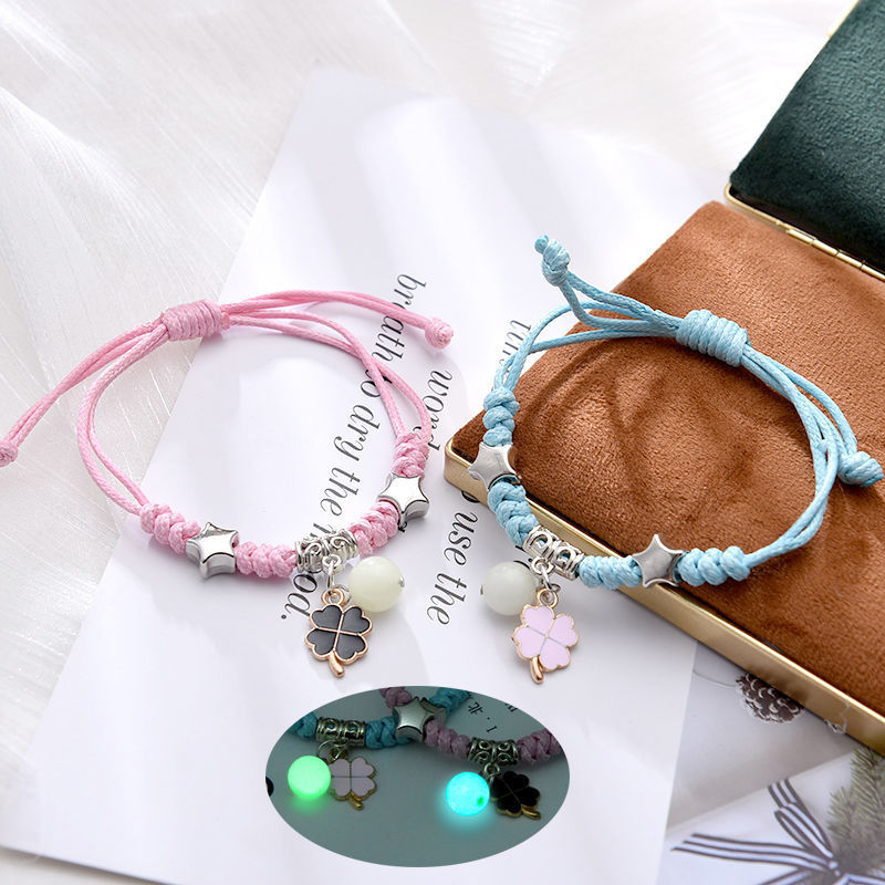 Wholesale Alloy Electroplated Resin Luminous Star Bracelet Glow In The Dark Trendy Everyday Fashion Accessory For Women And Teens