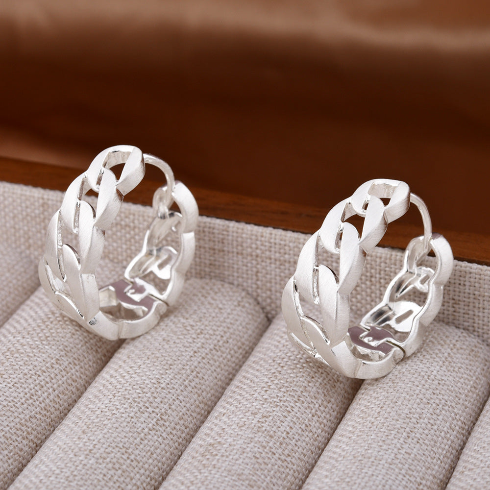 Wholesale  Brushed Chain Earrings  Versatile Earrings