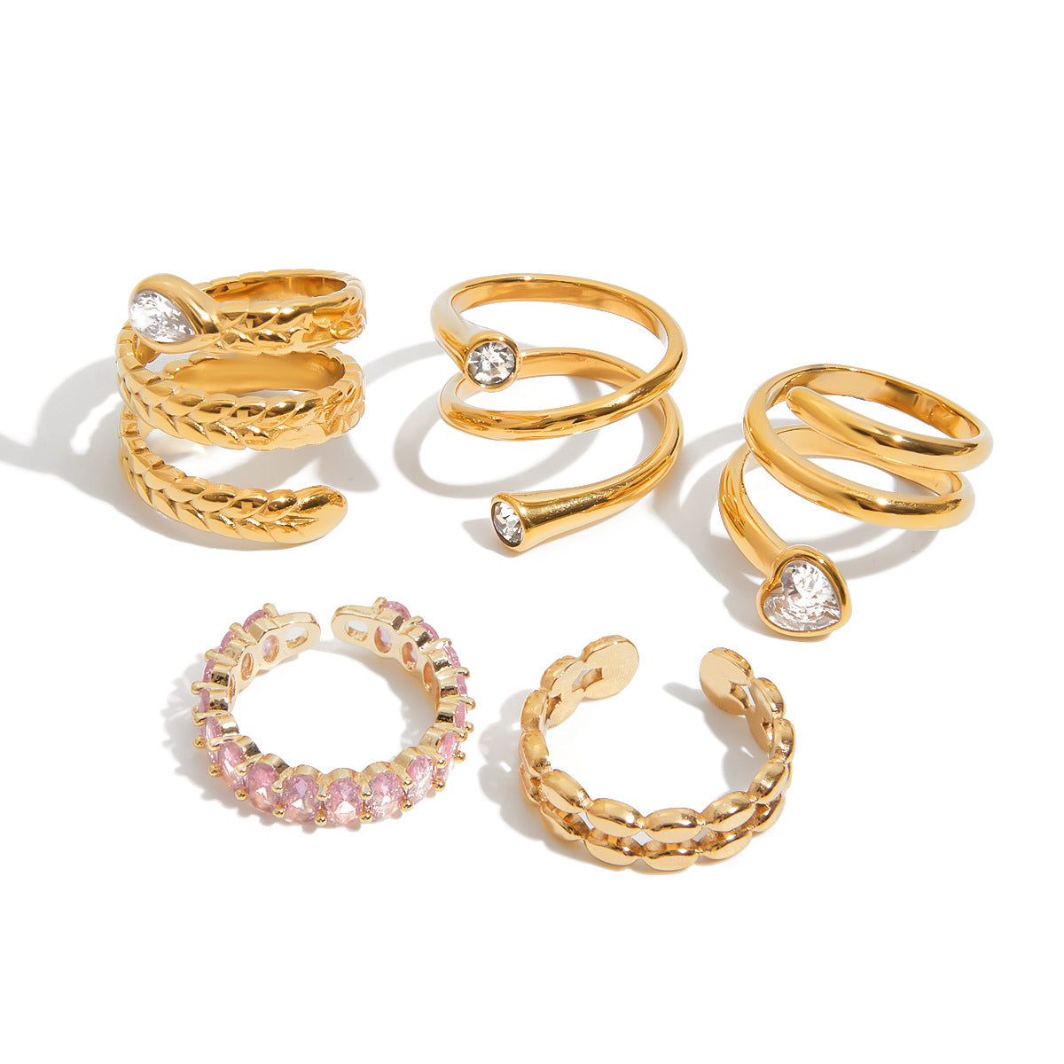 Wholesale Stainless steel  Rings Non-Fading Jewelry Accessible Luxury Jewelry