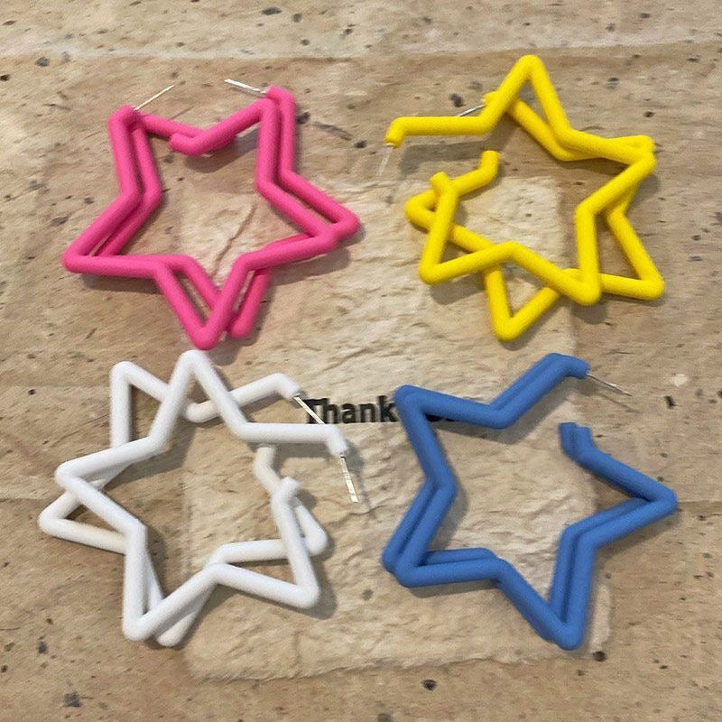 Wholesale Multicolor Star Earrings