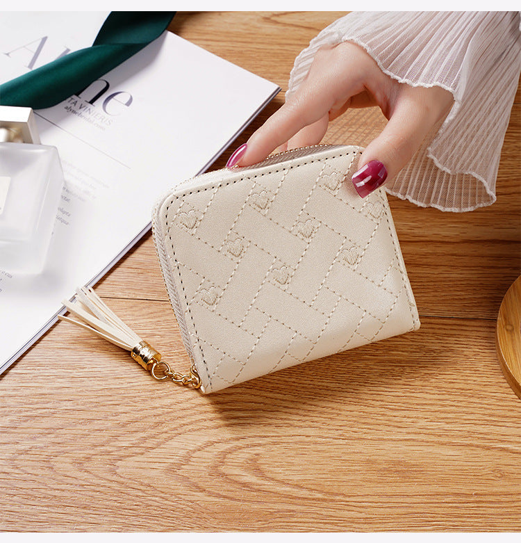 Wholesale leather mini short cute coin purse  wallet