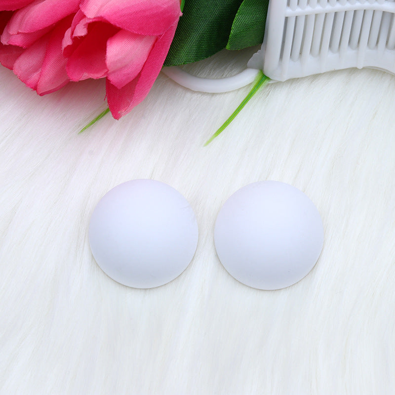 Wholesale 12 Color Round Circle Stereo Spray Paint Earrings