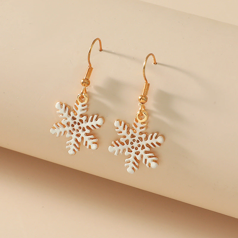 Wholesale Christmas Hollow Snowflake Necklace Earrings ACC-ES-KaiQing008