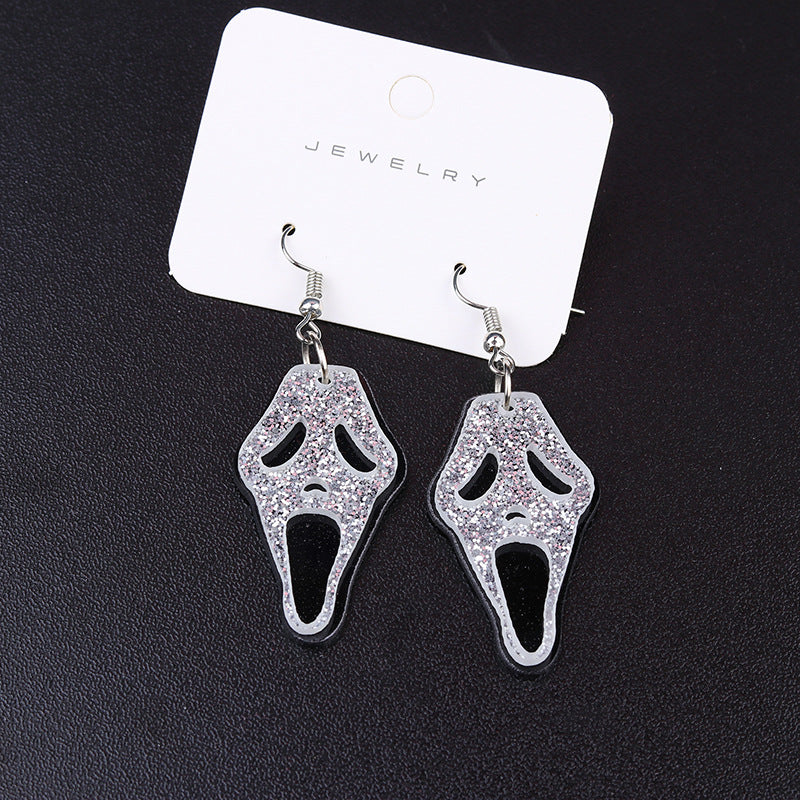 Wholesale  Skull Pocket Knife Mirror Heart Lip Earrings