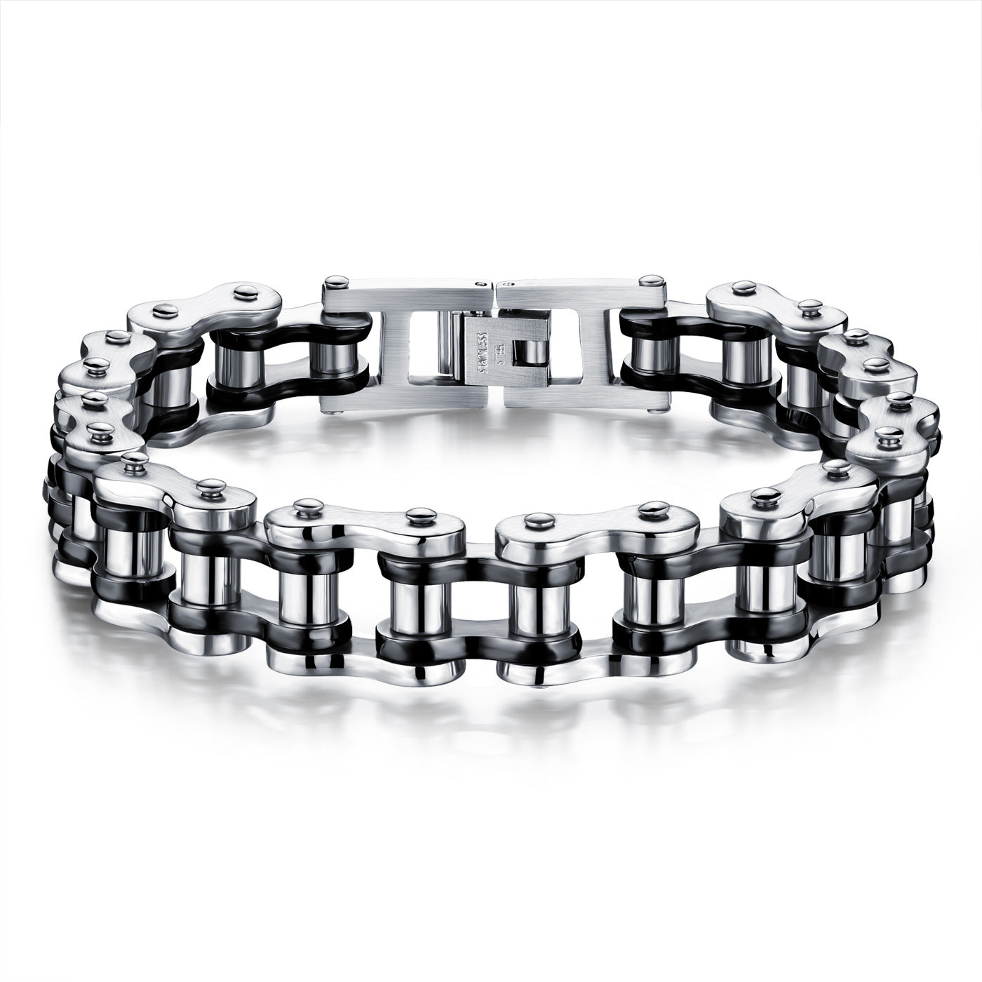 Wholesale Stainless steel men's bracelet rock personality motorcycle chain