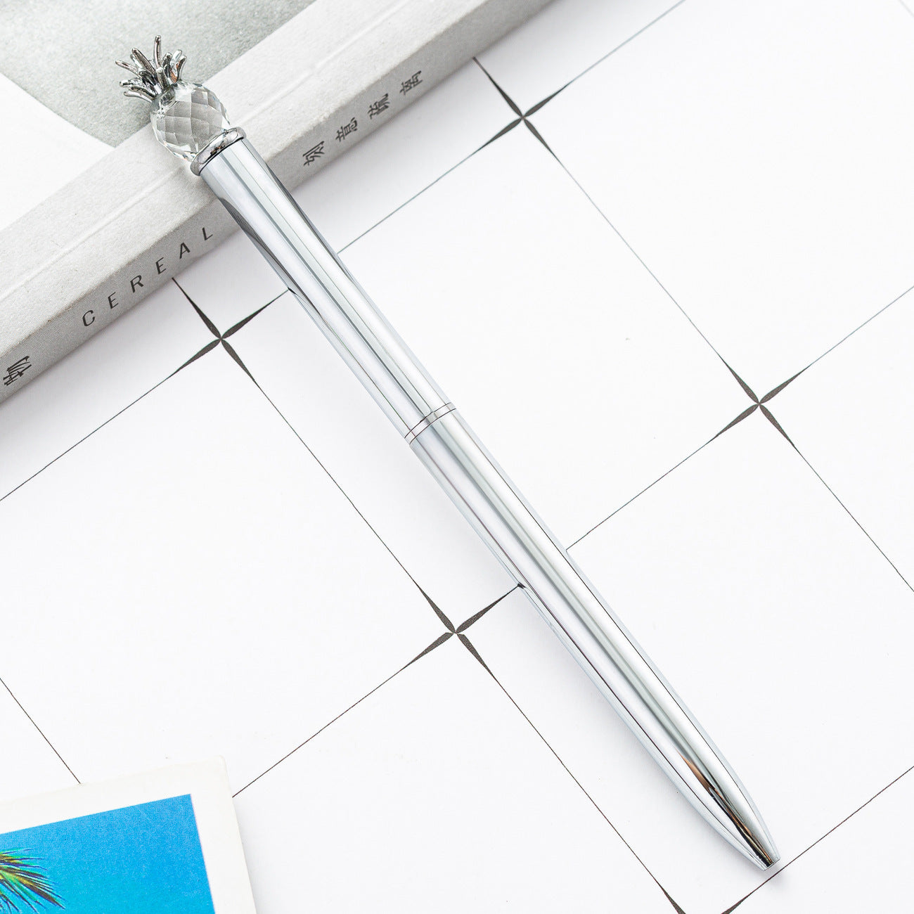 Wholesale  Creative Pen Pineapple Crystal Ballpoint Pen