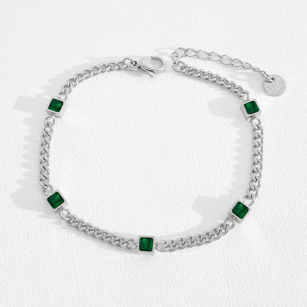 Wholesale stainless steel stacked PVD plated small gold beads bracelet