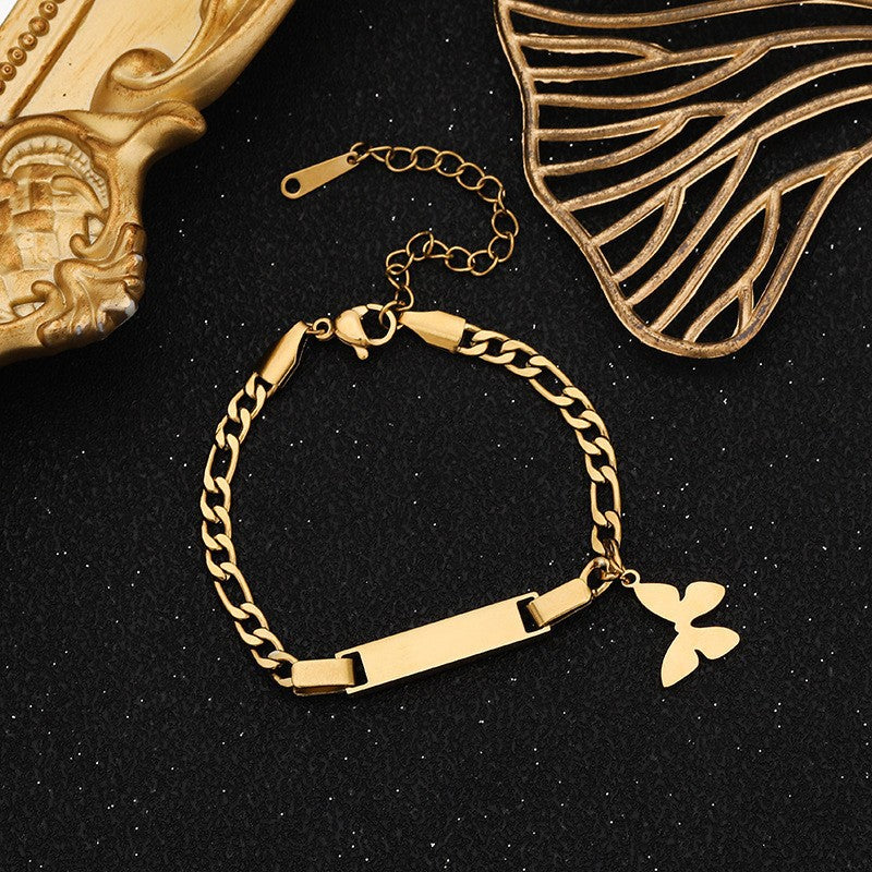 Wholesale stainless steel straight bracelet