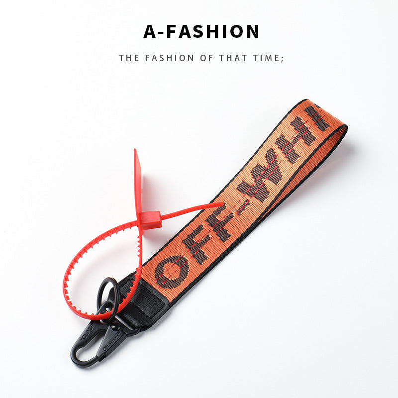 Wholesale Canvas letter lanyard keychain
