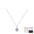 Wholesale  1 karat diamond s925 sterling silver  D-color necklace