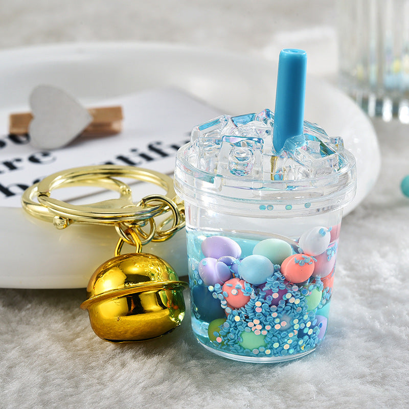 Wholesale  Iceberg Cup Quicksand Bottle Creative Key Chain