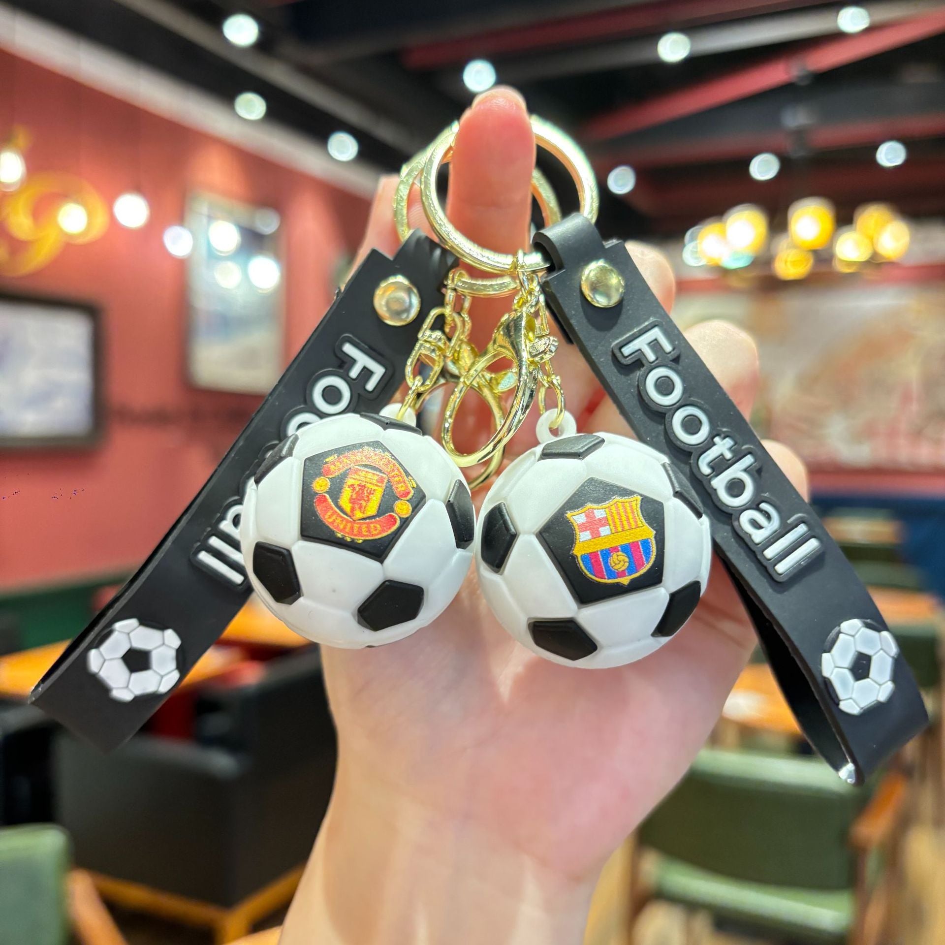 Wholesale  Cartoon Standard Soccer Football Keychain