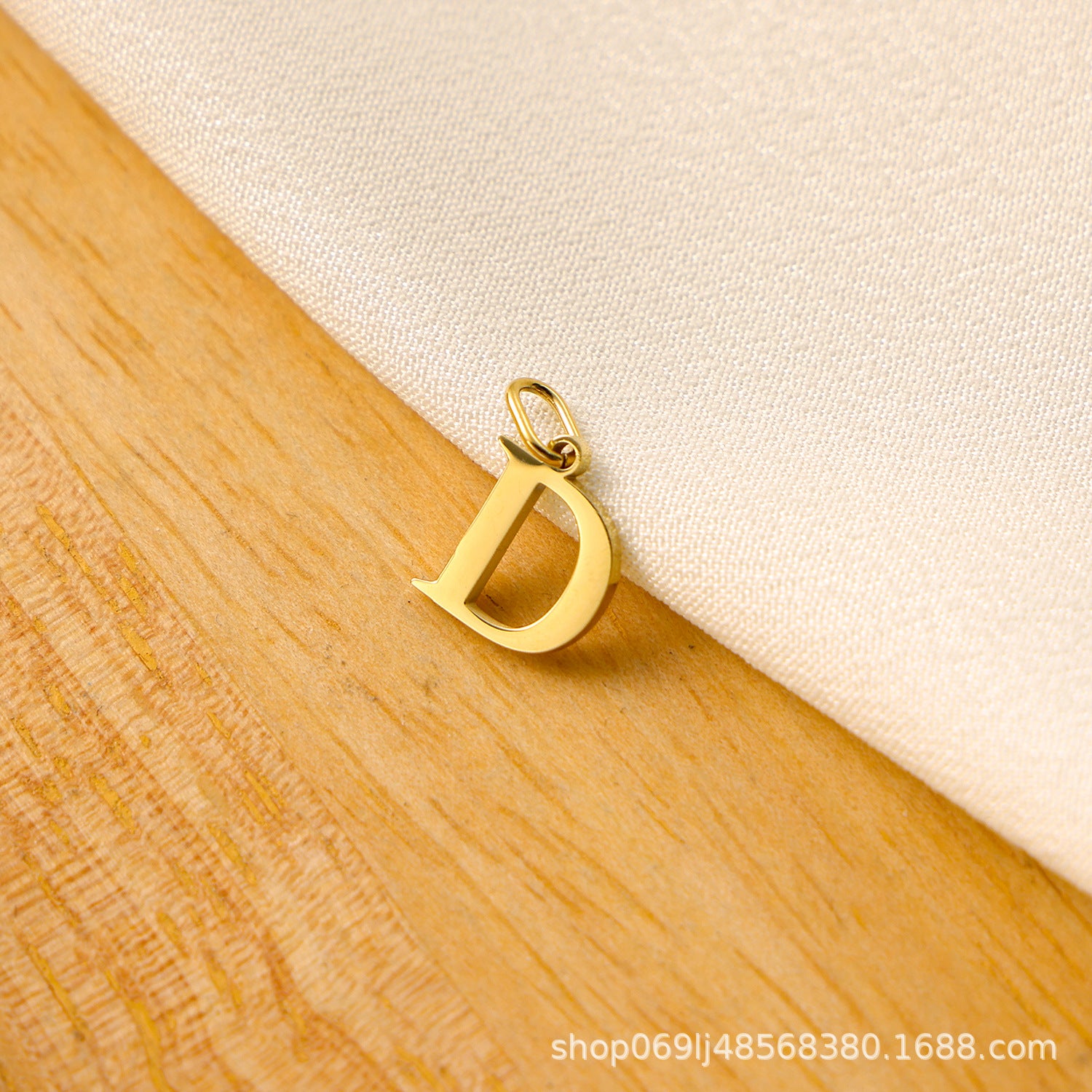 Wholesale Titanium steel letter pendant