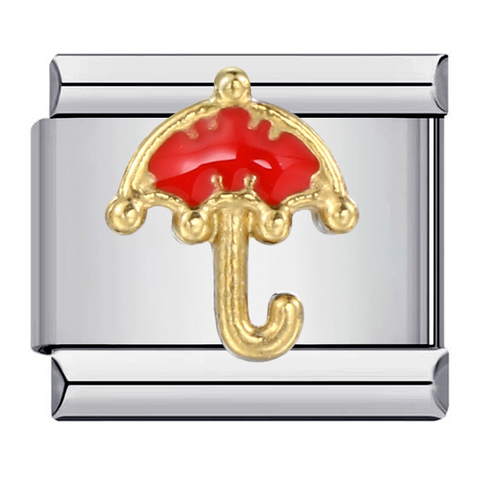 Wholesale Italian Charm Bracelet 9mm DIY Splicing Removable Gold Plated Oil Drop Cartoon Stainless Steel Composable Bracelet