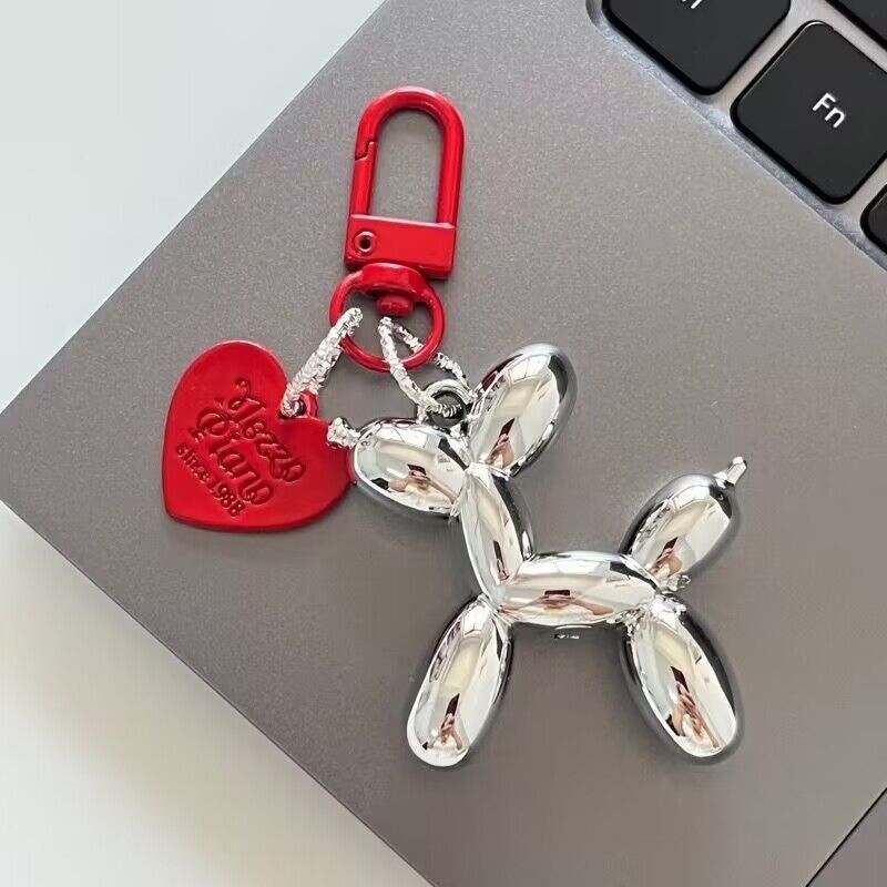 Wholesale Silver Dog Pendant Love Resin Keychain ACC-KC-Yuding001