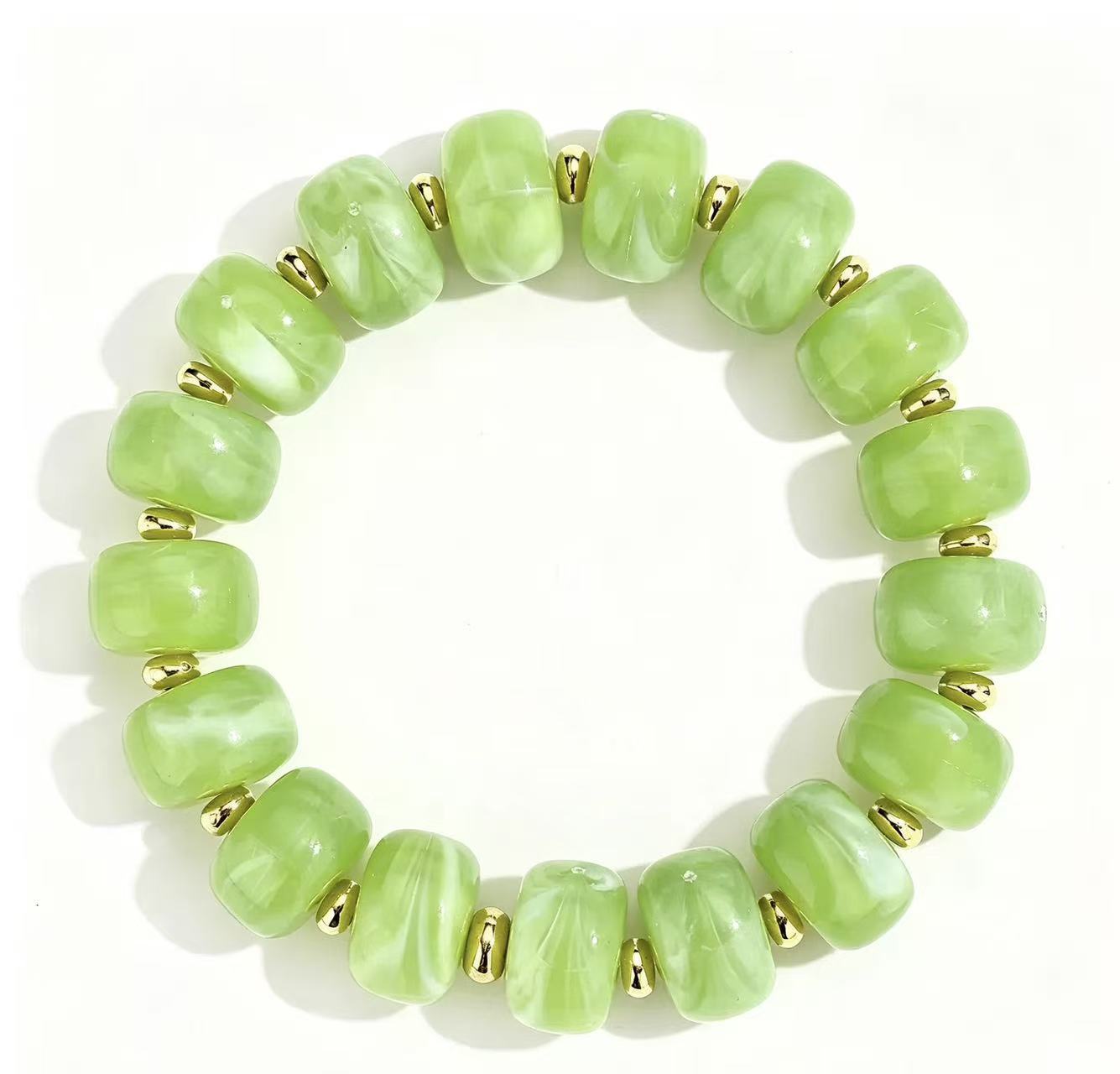 Wholesale Bohemian Acrylic Beaded Bracelet Trendy Rainbow Jewelry Accessory For Women Gift