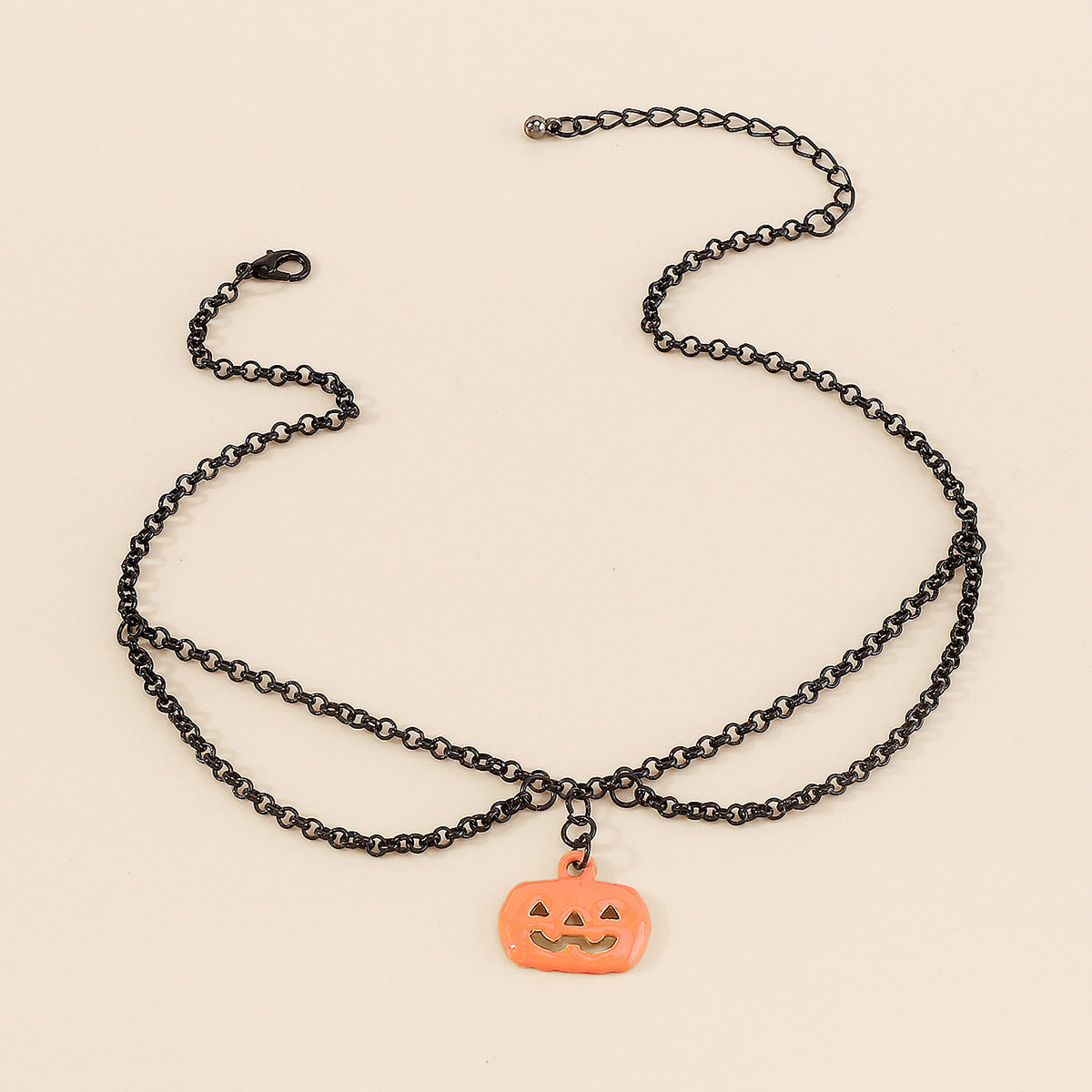Wholesale Halloween Dark Pumpkin Alloy Necklaces ACC-NE-XianDi005