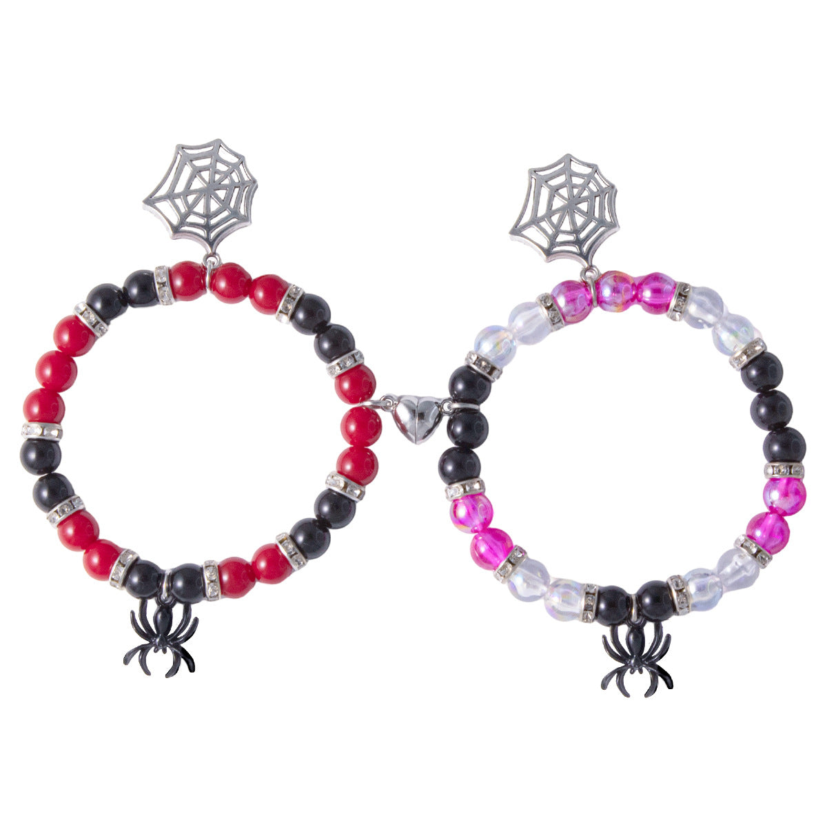 Wholesale Halloween Red and Black Beaded Bracelet ACC-BT-Nanh009