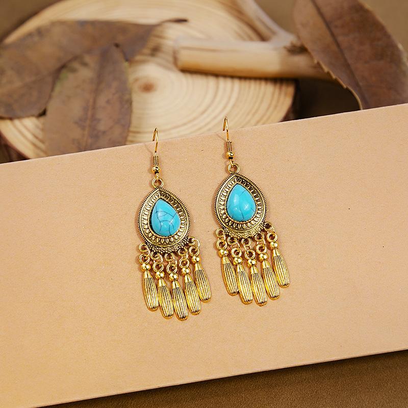 Wholesale Retro ethnic style tassel earrings
