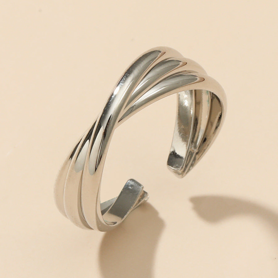 Wholesale Water Drop Gold Plated Open Rings ACC-RS-GouYa001