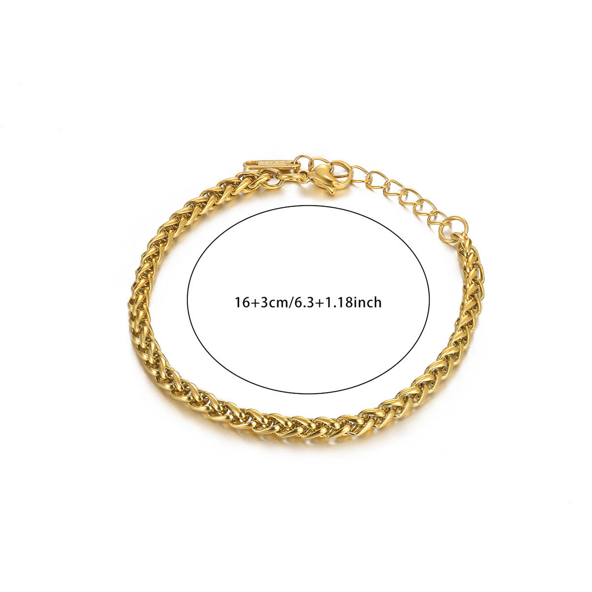 Wholesale Stainless Steel 18K Gold-Plated Bracelet