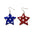 Wholesale  Independence Day Leather Earrings