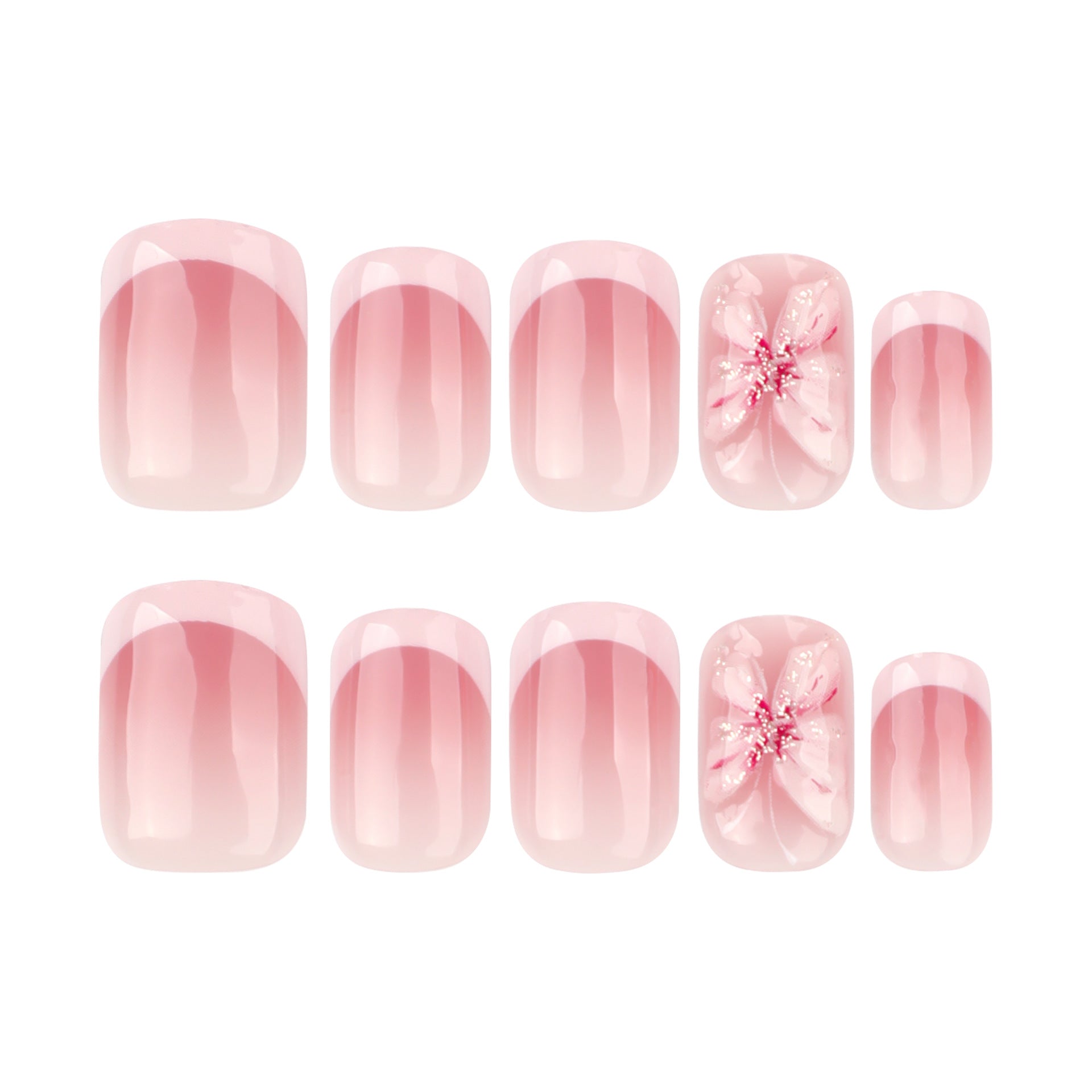 Wholesale 24 Pieces/box 3D Flowers Nails Kits Nail Stickers