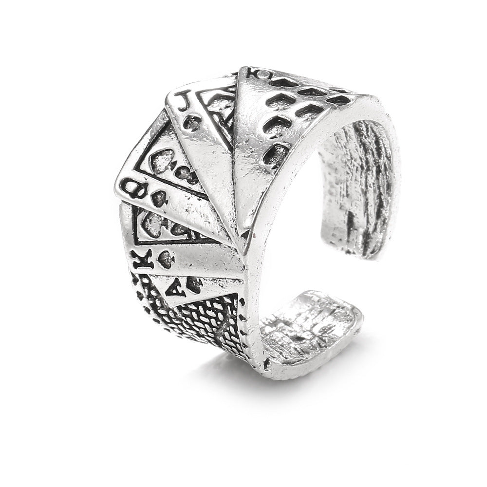 Wholesale Vintage cast distressed punk style ring