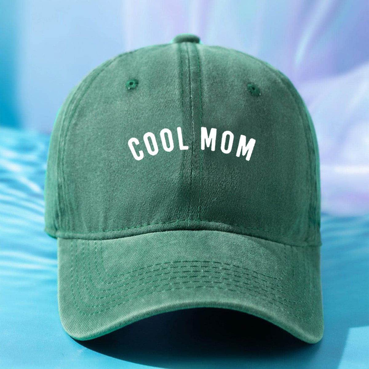 Wholesale Soft Top Solid Color COOL MOM Cotton Baseball Hat ACC-HT-TangQiu005