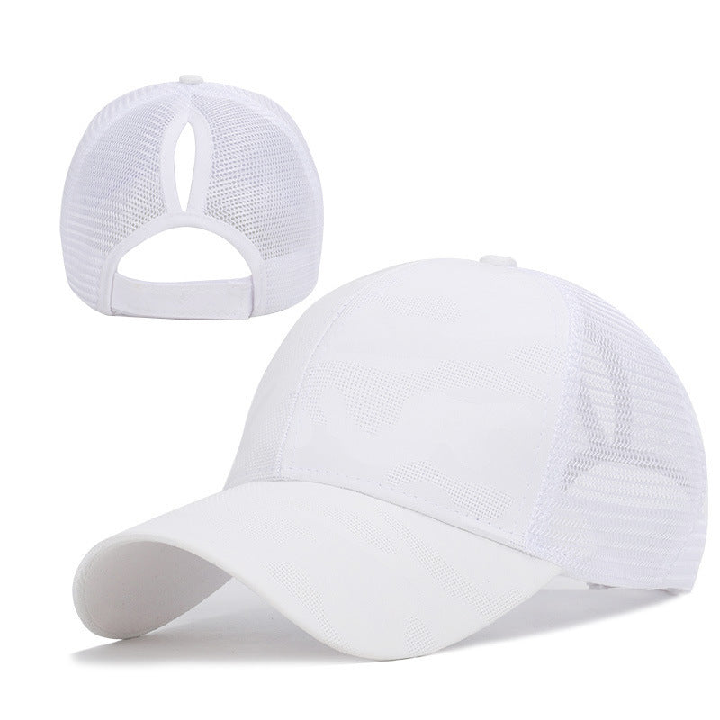 Wholesale Camouflage Cotton Baseball Cap Solid Color Hollow Top Sun Hat ACC-HT-YuXue004