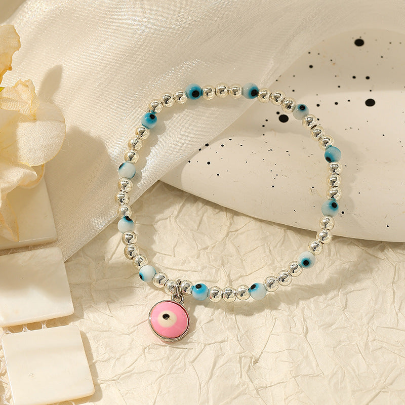Wholesale Bohemian devil eye irregular bracelet