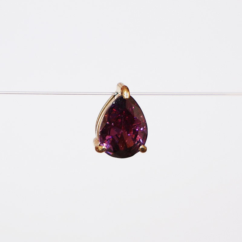 Wholesale DIY accessories stainless steel pear-shaped teardrop zircon pendants