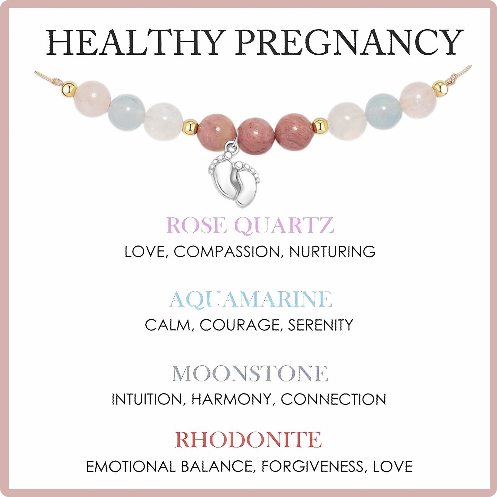 Wholesale Redwood Stone Bracelet Amethyst Moonstone Cord Beaded Adjustable Bracelet