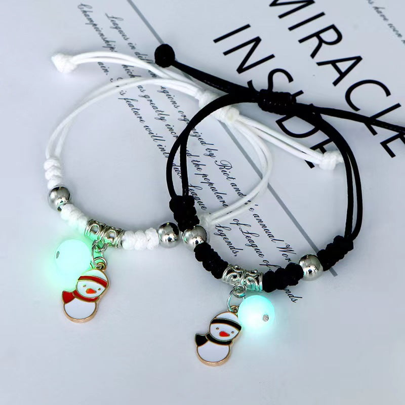 Wholesale Alloy Electroplated Resin Luminous Star Bracelet Glow In The Dark Trendy Everyday Fashion Accessory For Women And Teens