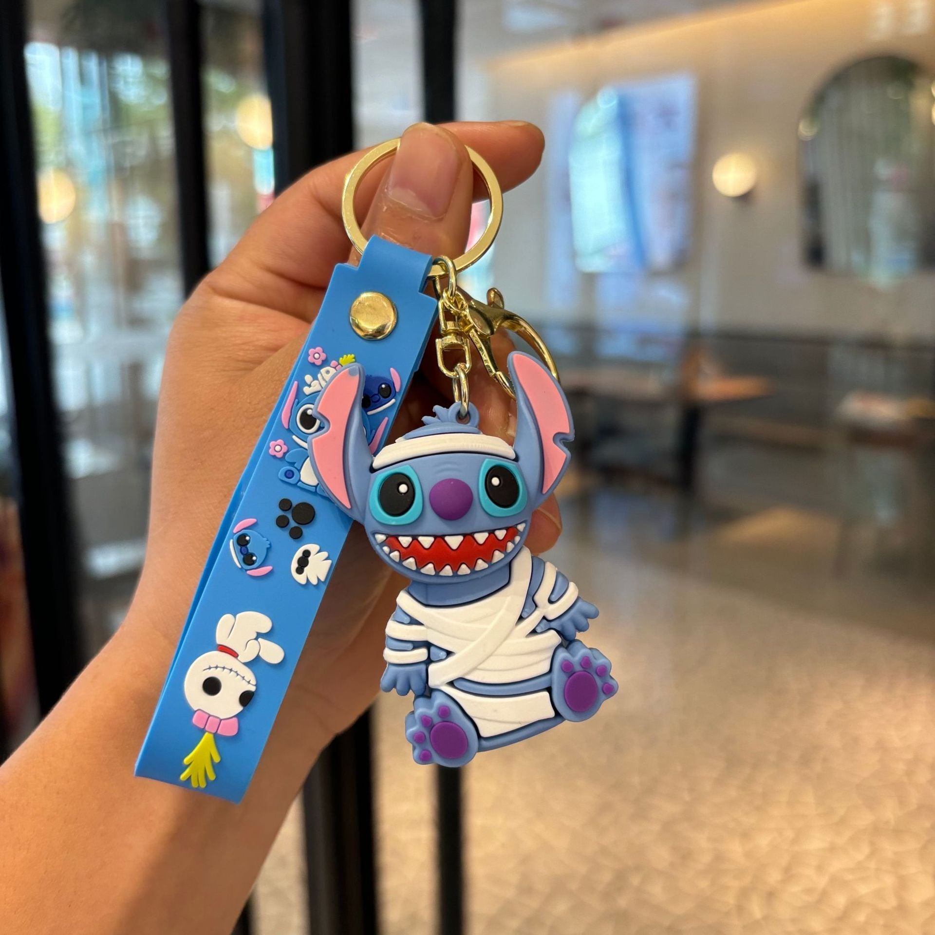 Wholesale  Keychain Cute PVC Car Key Ring Decorative Accessory Gift