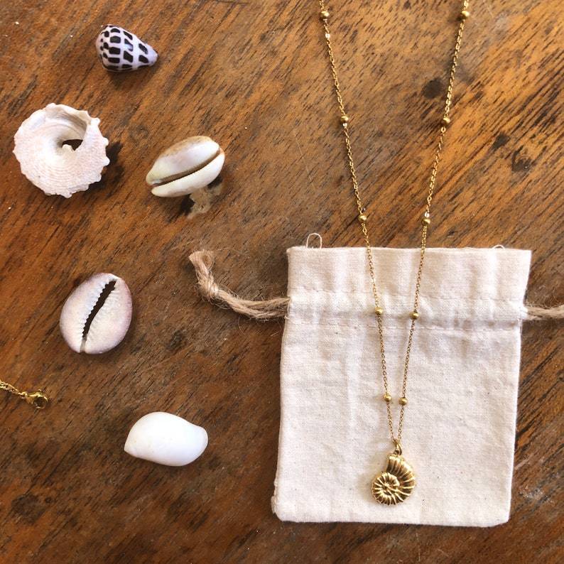 Wholesale No fading titanium steel Nautilus shell necklace