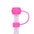 Wholesale 5pcs Candy Color Series 10mm PVC Soft Straw Tube Cap