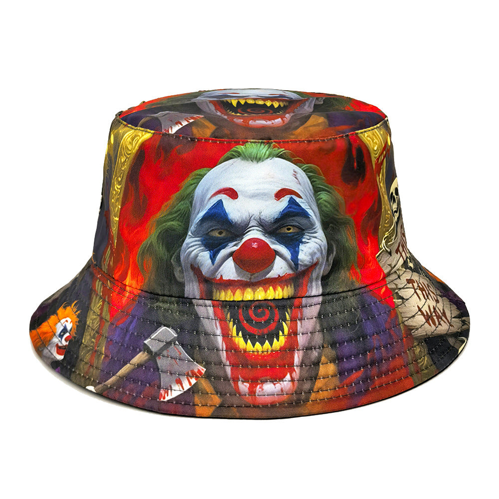 Wholesale  skull Double sided Bucket Hat