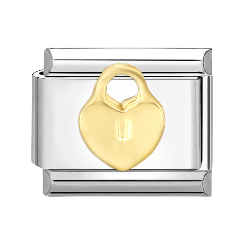 Wholesale Italian Charm Bracelet 9mm DIY Splicing Cute Creative Stainless Steel Composable Bracelet