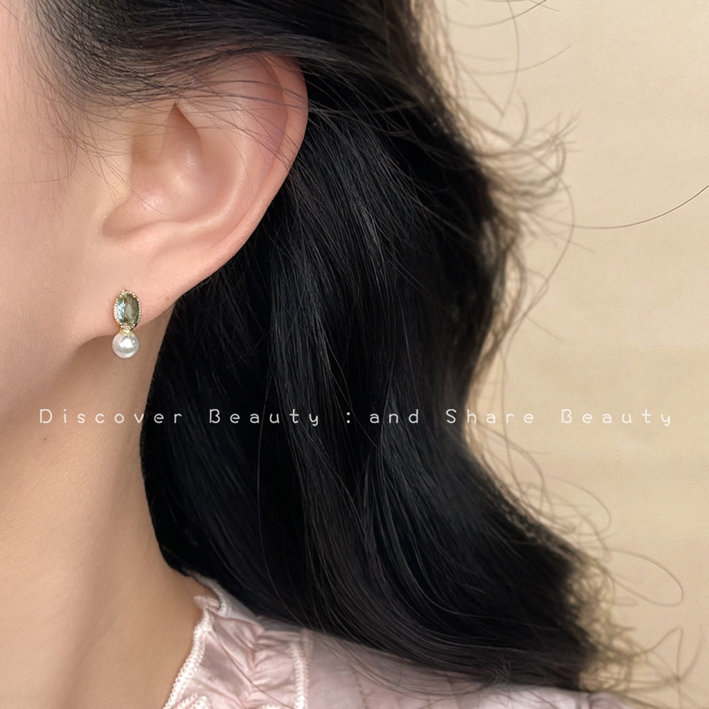 Wholesale  blue zircon earrings