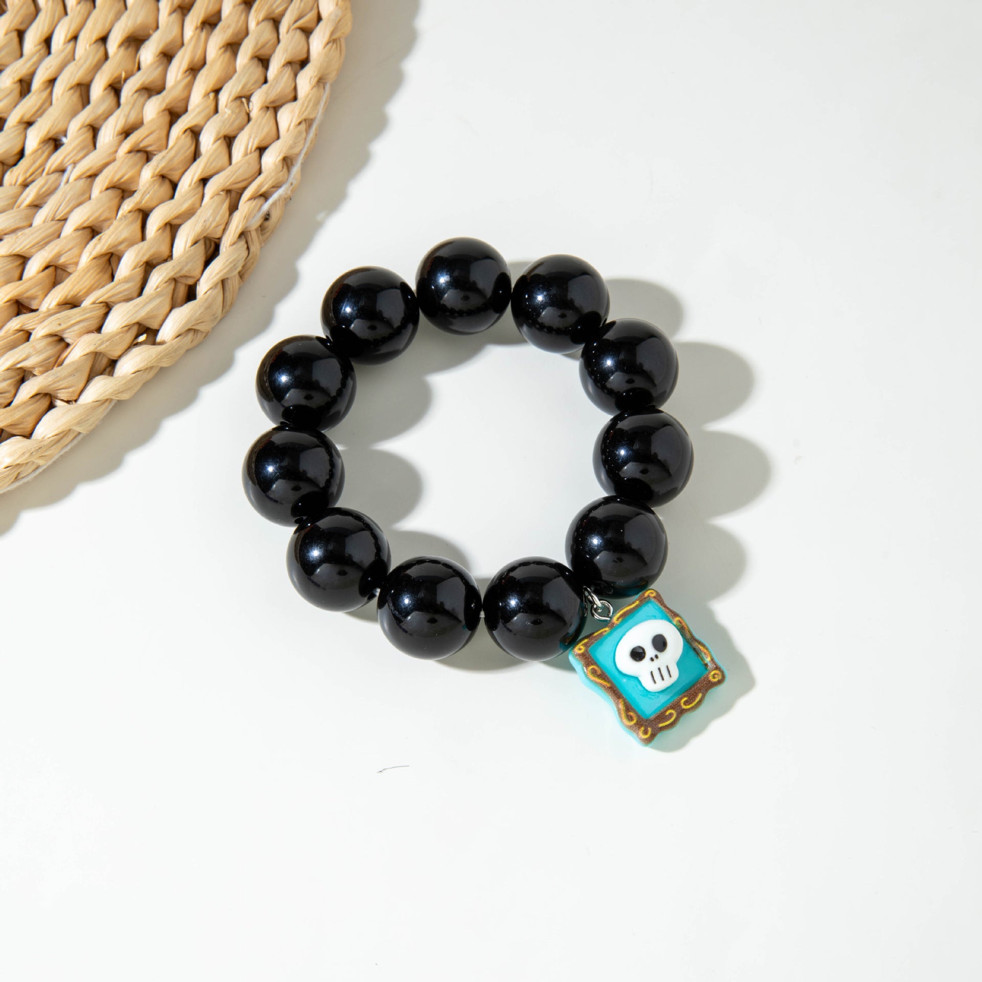 Wholesale  Pumpkin Colored Ghost Necklace
