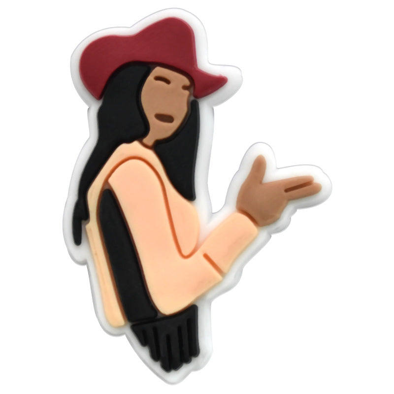 Wholesale 100pcs Random Pink Denim Shoes Accessories Shoes Charms