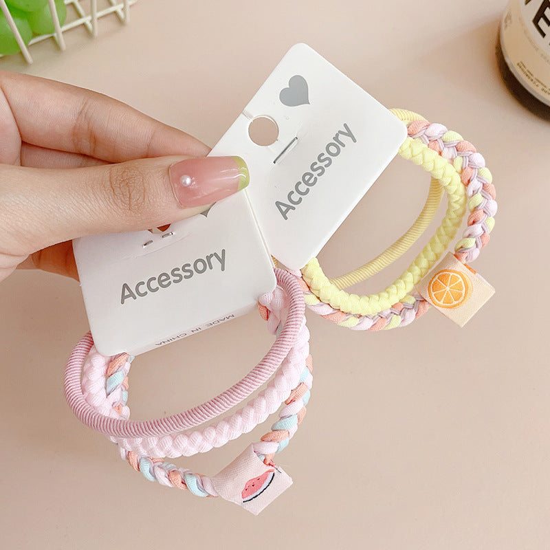 Wholesale 3pcs/set Colorful Rubber Band Hair Ties Hair Scrunchies ACC-HS-Shenb004