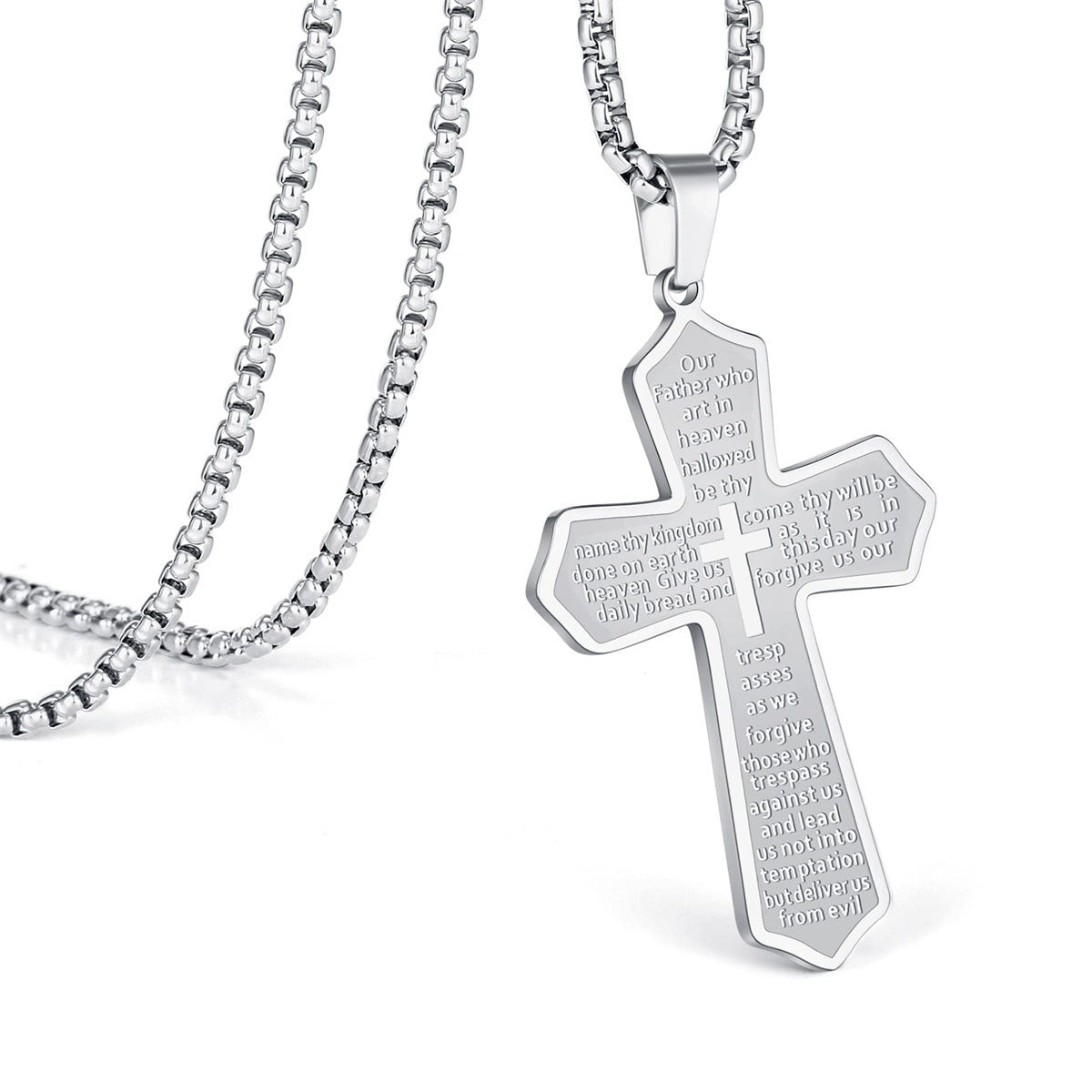 Wholesale  cross Stainless steel necklace