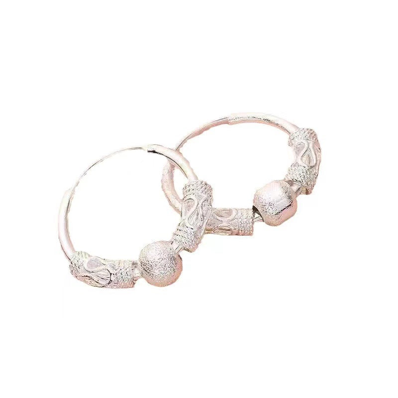 Wholesale 925 Silver Vintage Lucky Earrings