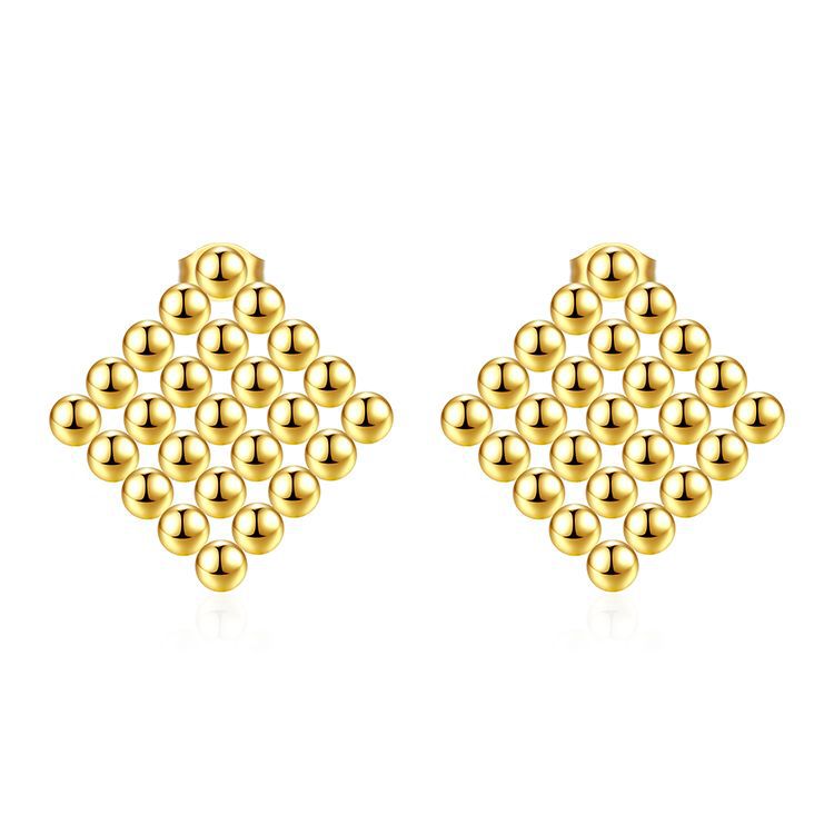 Wholesale Stainless Steel Ball Bead Earrings - Trendy Jewelry Accessory for Women