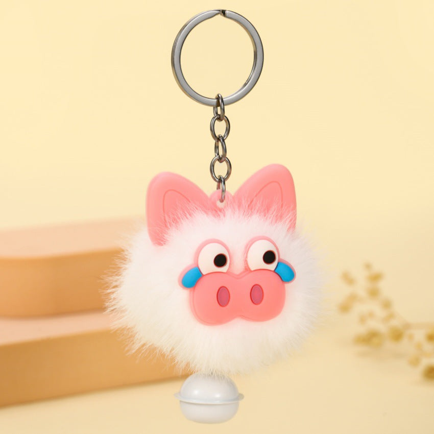 Wholesale Plush cute piggy keychain
