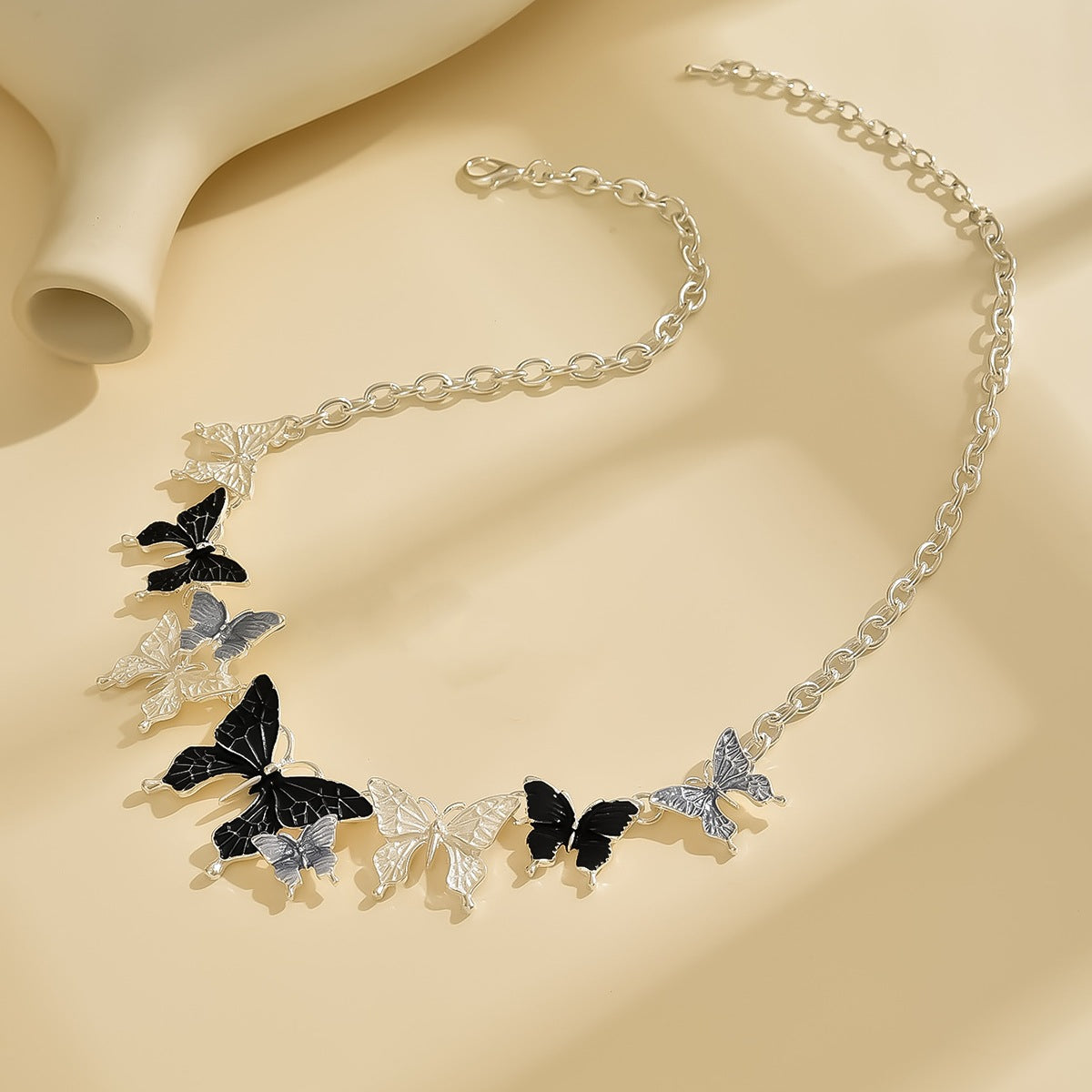 Wholesale Colorful Butterfly Necklace Earrings Set ACC-NE-CMi001